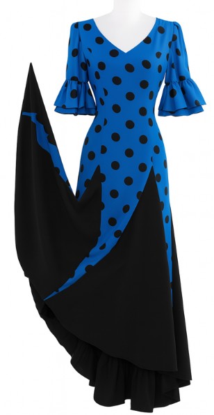 フラメンコ衣装の水玉模様3