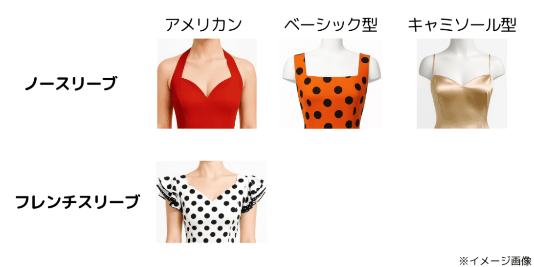 フラメンコ衣装の袖デザイン1