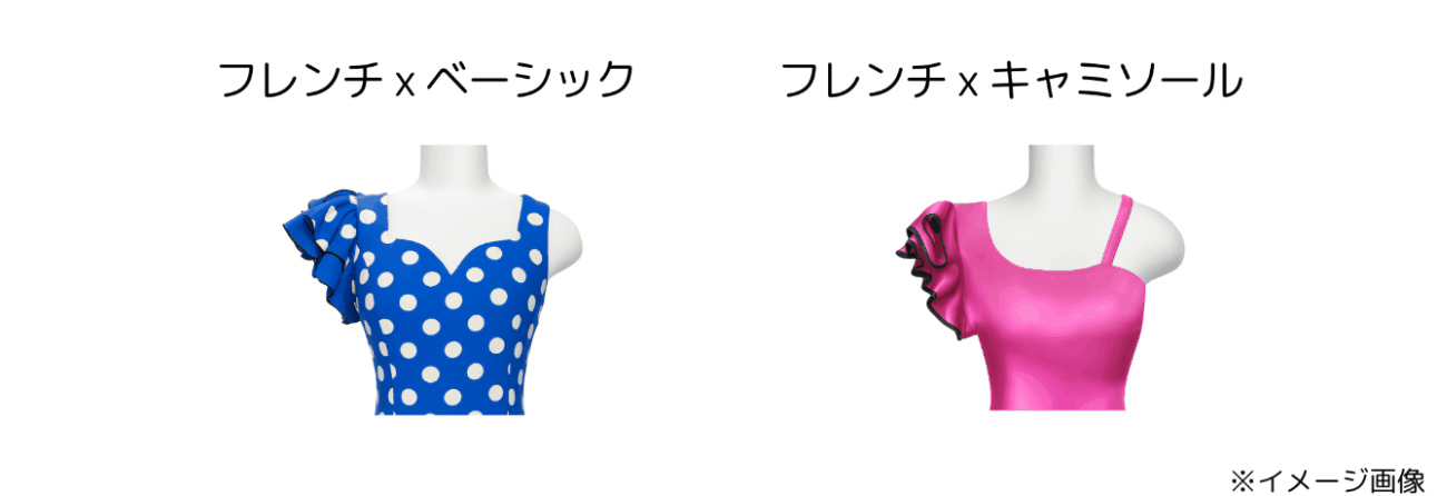 フラメンコ衣装の袖デザイン2